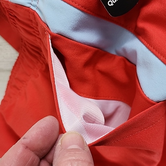 Xersion red powder blue basketball shorts pockets drawstring waist Size XXL NEW - Picture 4 of 6